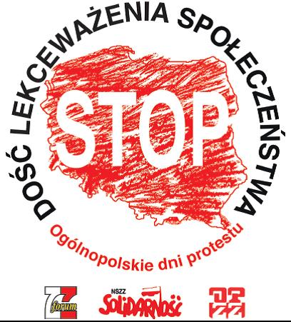 plakat ogólnopolskie dni protestu